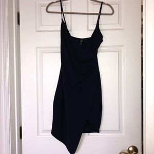 Windsor Asymmetrical Navy Dress